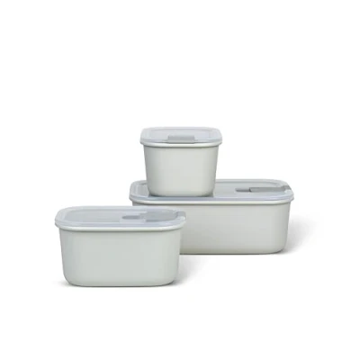 Afbeelding van Mepal set vershouddozen EasyClip 3 delig Voorraaddoos Nordic white