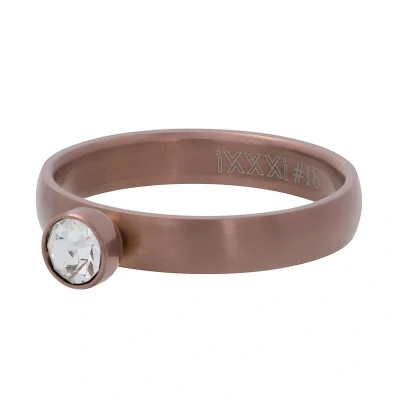 Afbeelding van Zirconia 1 stone crystal iXXXi Vulring 4 mm MATT SALE 21 / Brown