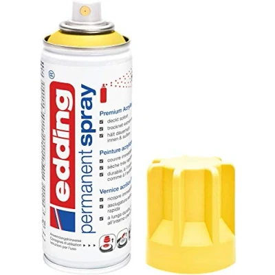 Image de edding Premium 5200 peinture en spray acrylique trafic jaune mat 200 ml