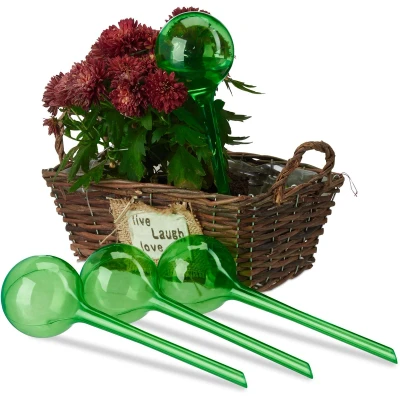 Afbeelding van Relaxdays 24x waterdruppelaar watergeefsysteem plantbewateringssysteem groen