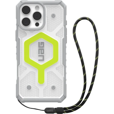 Afbeelding van UAG Hoesje Geschikt voor iPhone 16 Pro Max Pathfinder Clear MagSafe Bundle geel