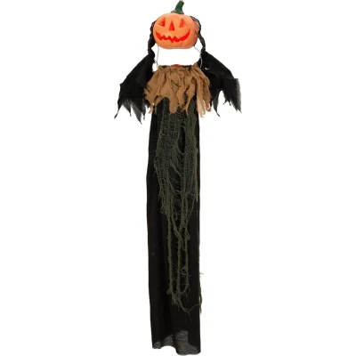 Afbeelding van Europalms Halloween figuur Pompoen kop geanimeerd 115cm decoratie versiering accessoires feest
