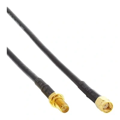 Afbeelding van RP SMA (m) (v) verlengkabel RG58 50 Ohm / zwart 3 meter