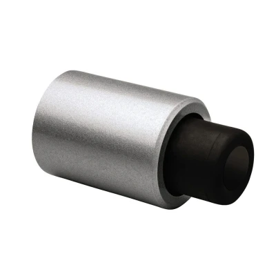 Afbeelding van Dulimex deurstopper wandmodel geveerde stootbuffer robusto serie zilver