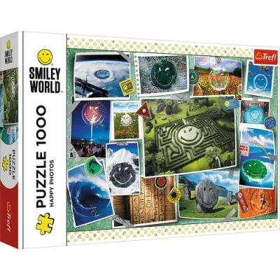Afbeelding van Trefl Smiley World, foto&#039;s van geluk puzzel 1000 stukjes collage, glimlach, Happy Pictures, doe het zelf puzzel, creatief entertainment, grappig, klassieke puzzels voor volwassenen en kinderen