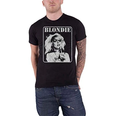 Afbeelding van Blondie Presente Poster Heren T shirt XL Zwart