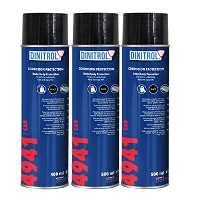 Afbeelding van Dinitrol 4941 Wasspray voor onder het lichaam, 500 ml, zwart, 3 stuks