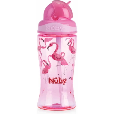 Afbeelding van Nuby Flip It Beker uit Tritan Roze 3jaar+