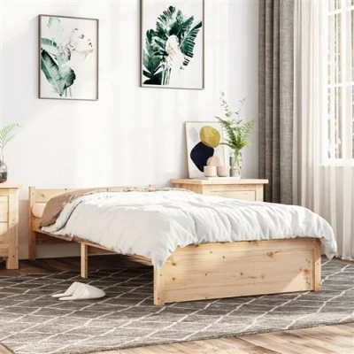 Afbeelding van Bedframe massief hout 90x200 cm