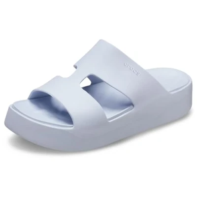 Afbeelding van Crocs Getaway Platform Hstrap Muiltjes met hak, Dames, Maat: 39.5, Dreamscape Kunststof