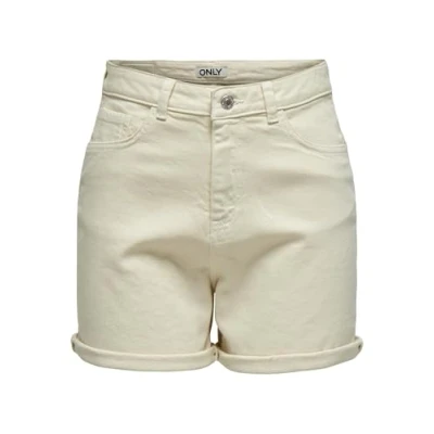 Afbeelding van ONLY Onljosephine Stretch Shorts Dnm Azg Noos Jeansshorts voor dames, Beige