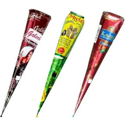 Afbeelding van HANUMAN STORE Golescha Kaveri Chhela kegels, 100% natuurlijk, 3 stuks