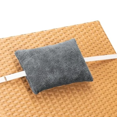 Afbeelding van JEMIDI hoofdsteun voor tuin ligbed Kussen met vulling ligstoel 30 x 20 cm Wasbare hoes elastiek Verschillende kleuren
