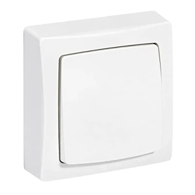 Afbeelding van Legrand Drukknop opbouw Wit