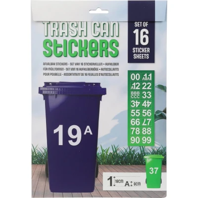 Afbeelding van Stickervel afvalbak Gardalux 16 delig