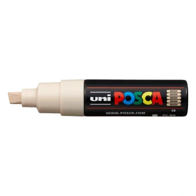 Image de Uni ball Posca Marqueur pointe large biseautée Beige