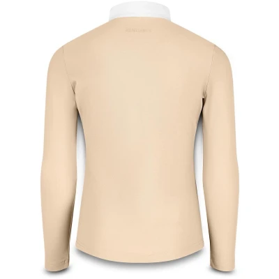 Afbeelding van Kentucky Horsewear Wedstrijdshirt Sammy Meisjes Lange Mouw Beige Maat 116 Ademend &amp; Elastisch