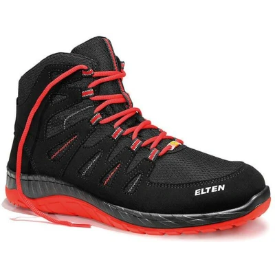 Image de ELTEN MADDOX Chaussure de sécurité ESD S3S demi haute (noir/rouge) 769561 35