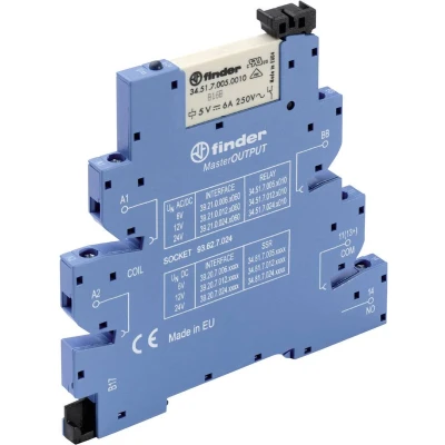 Afbeelding van Finder 39.21.0.006.0060 Koppelrelais 6 V/DC, V/AC A 1x NO 1 stuk(s)
