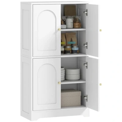 Afbeelding van HOMCOM Keukenkast 60x30x110cm Spaanplaat Wit