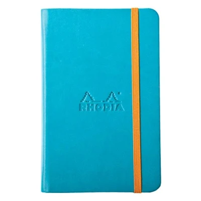 Afbeelding van Rhodia Rhodiarama Book A6, 118647C, gelinieerd, 96 vellen, turquoise