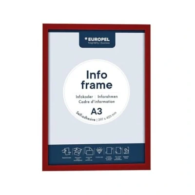 Afbeelding van Infokader Europel zelfklevend A3 rood