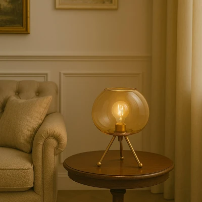 Afbeelding van Tafellamp Sphere amber Kare Design