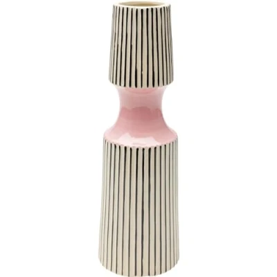 Afbeelding van Kare Calabria Designvaas handgemaakte decoratieve vaas van porselein uniek stuk 41 cm (H)