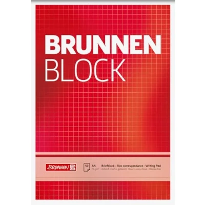 Afbeelding van Brunnen 1052428 notitieblok, Le Blok, formaat A5, geruit, 50 vellen, 70 g/m²