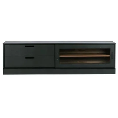 Afbeelding van James tv meubel noten/zwart 180cm