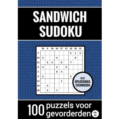 Image de Sandwich Sudoku 100 Puzzels voor Gevorderden Incl. Oplossingstechnieken Nr. 49