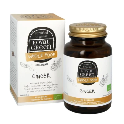 Afbeelding van Royal Green Gember Bio, 335mg (60 Capsules)