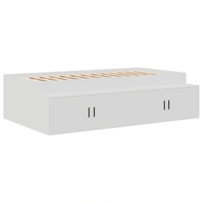 Afbeelding van vidaXL Opslag Bed Wit 90x200 cm