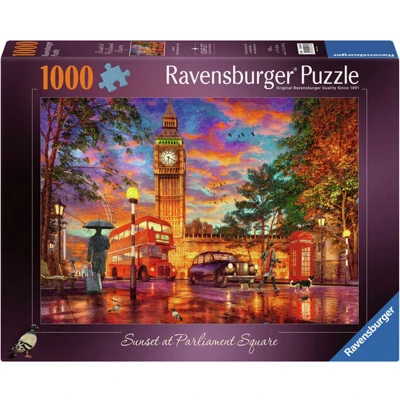 Afbeelding van Legpuzzel Zonsondergang Op Parliament Square, Londen, 1000st.