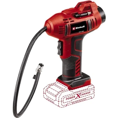 Image de Einhell Compresseur pour voiture sans fil CE CC 18 Li Solo Power X Change (Li Ion, V, 11 bar max., flexible à air comprimé 60 cm, fonction d’arrêt automatique, vendu batterie ni chargeur)