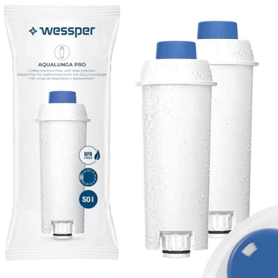 Afbeelding van Wessper DLSC002 / SER3017 waterfilter voor koffiezetapparaat Delonghi 2 stuks
