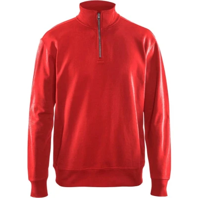 Afbeelding van Blaklader Sweatshirt met halve rits 3369 1158 Rood M