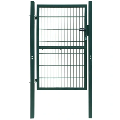 Afbeelding van Poort dubbelstaafmat (enkel) 106x210 cm groen