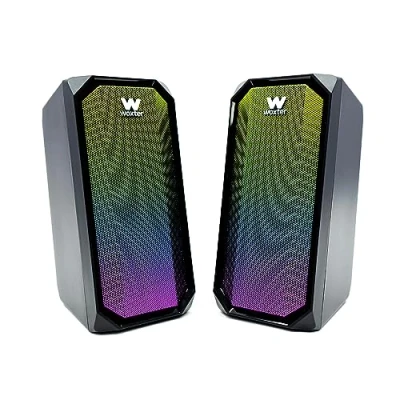 Afbeelding van Woxter Big Bass 97 BT pc luidspreker, 3,5 mm stekker, bluetooth, compact, led, verlichtingsmodi, afstandsbediening