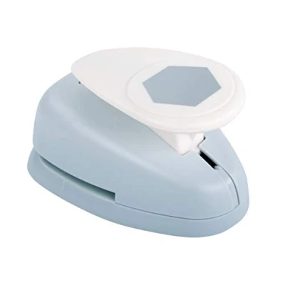 Afbeelding van Rayher 69197000 perforator zeshoekig patroon 5,08 cm diameter 2 inch geschikt voor het ponsen van papier/karton tot 200 g/m², grijs