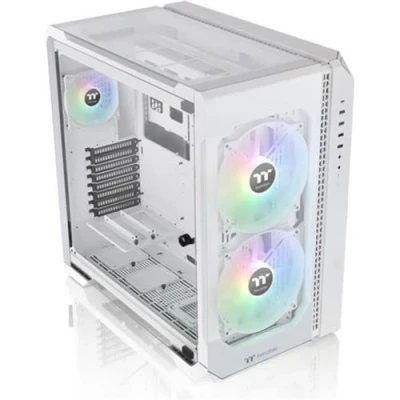Image de Thermaltake View 51 TG Snow ARGB Edition tour ATX panneau latéral fenêtré (verre trempé) pas d&#039;alimentation blanc USB/Audio