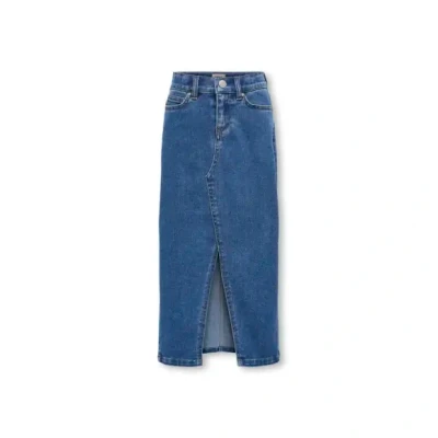 Afbeelding van ONLY Girls Kogsiri Front SLIT Skirt Jeansrok voor kinderen, Maat: 116, Medium blue denim