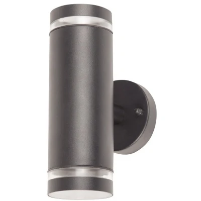 Afbeelding van IP65 LED Up &amp; Down Wandlamp Donkergrijs GU10 Weerbestendig