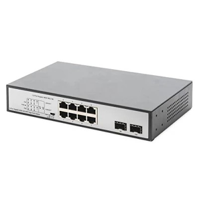 Afbeelding van Digitus DN 95140 19 netwerk switch RJ45/SFP 8 + 2 poorten 10 / 100 1000 MBit/s PoE functie