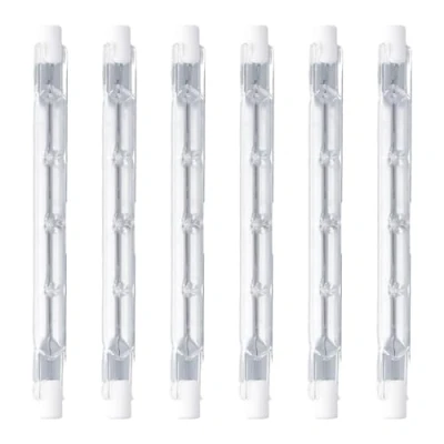 Afbeelding van Litinliv 6 stuks R7S halogeenlampen, 118 mm, 200 W, 220 V, dimbaar, halogeen, R7s, warmwit, 2700 K, halogeenlamp, voor bouwspot, verlichting, landschap, verlichting woonkamer