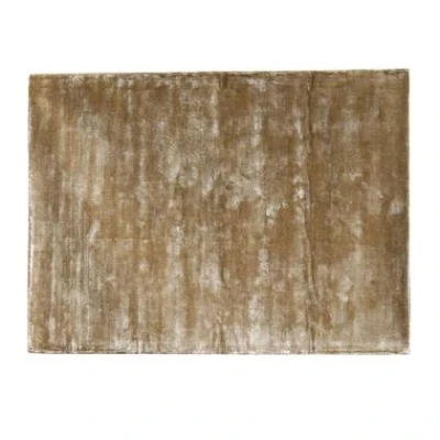 Afbeelding van PTMD Flavia Brown viscose handwoven carpet XL