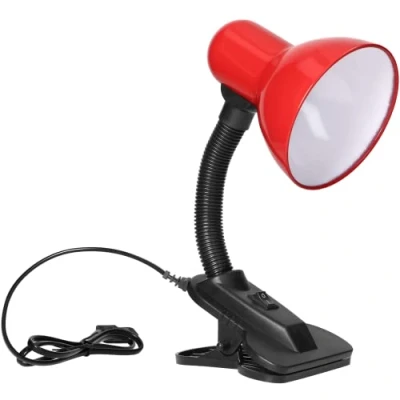 Afbeelding van Virone LATSA Leeslamp E27 met clip 40 W staal en kunststof rood