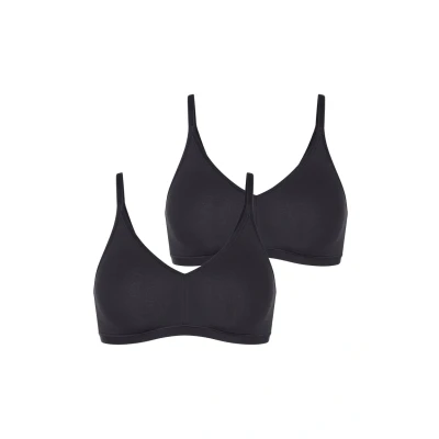 Afbeelding van Sloggi 2PACK GO Daily SOFT Triangel BH, Dames, Maat: Small, Black