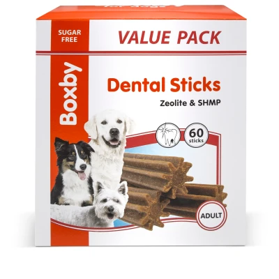 Afbeelding van Boxby Dental Sticks Adult Medium Valuepack Hondensnacks Kip 1.2 kg 60 stuks