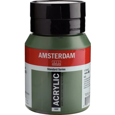 Afbeelding van Amsterdam Standard Series Acrylverf Pot 500 ml Olijfgroen Donker 622